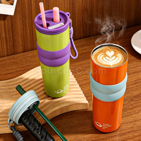 Customization 316 stainless steel insulated tumbler with straw Promotional Products