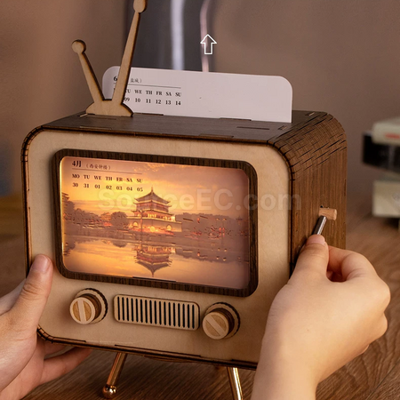 Customization Customizable hand-cranked TV calendar / photo album Promotional Products