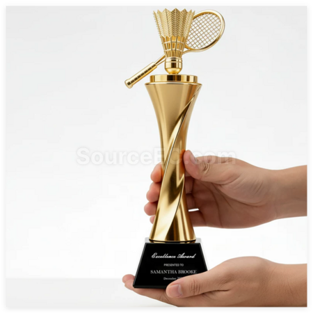 Customization Badminton Resin Trophy Promotional Products