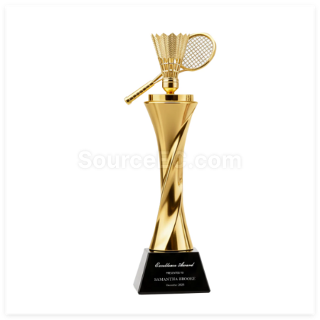 Customization Badminton Resin Trophy Promotional Products