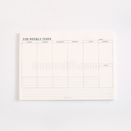 Customization Monthly Planner Notepad Promotional Products