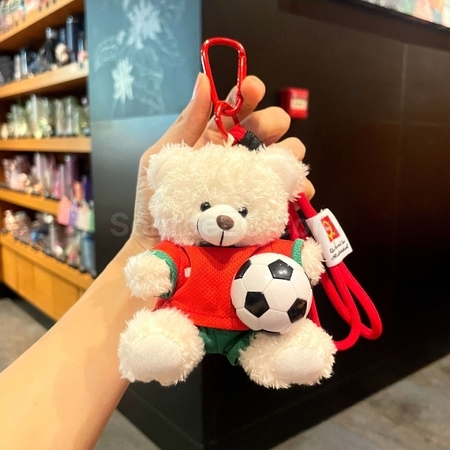 Customization Football Bear Pendant Keychain Promotional Products
