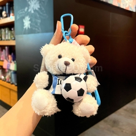Customization Football Bear Pendant Keychain Promotional Products