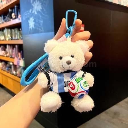 Customization Football Bear Pendant Keychain Promotional Products