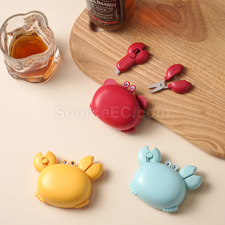 Customization 3-in-1 Crab Bottle Opener, Can Opener and Scissors, Magnetic Refrigerator Sticker Promotional Products