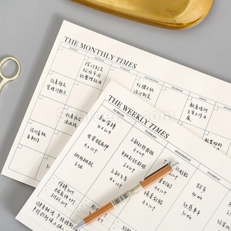 Customization Monthly Planner Notepad Promotional Products