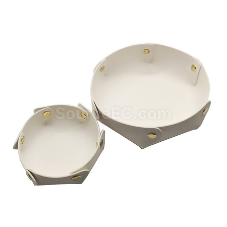 Customization Round PU Leather Storage Box Promotional Products