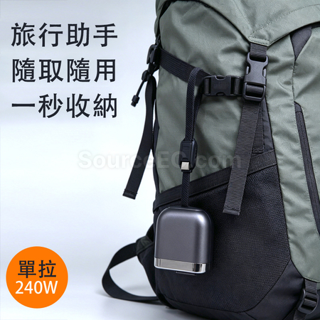 Customization 240W Retractable Dual Type-C Transmission Cable Promotional Products