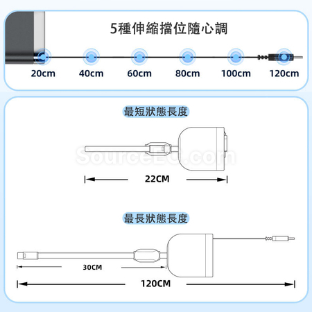Customization 240W Retractable Dual Type-C Transmission Cable Promotional Products