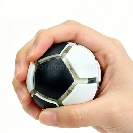 Customization Football Stress Relief Ball-shaped Button Keychain Promotional Products