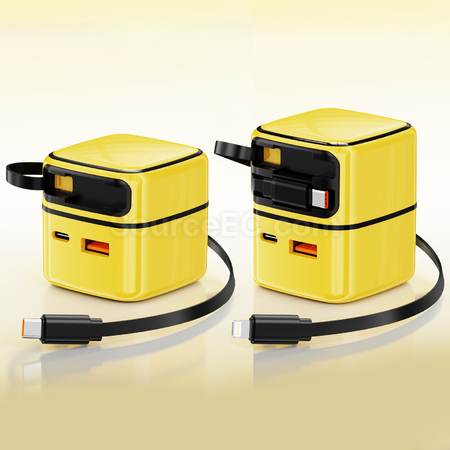 Customization 35W Gallium Nitride Pull-out Charger Promotional Products
