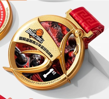 Customization Basketball Metal Medal Promotional Products