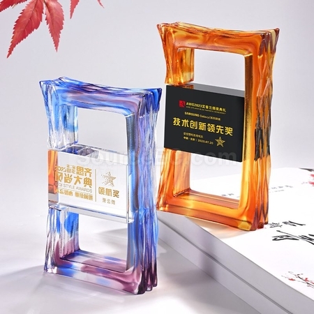 Customization Rectangle Crystal Trophy Promotional Products