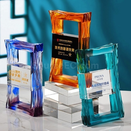 Rectangle Crystal Trophy