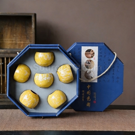 Customization Octagonal Gift Box Tea Set Promotional Products