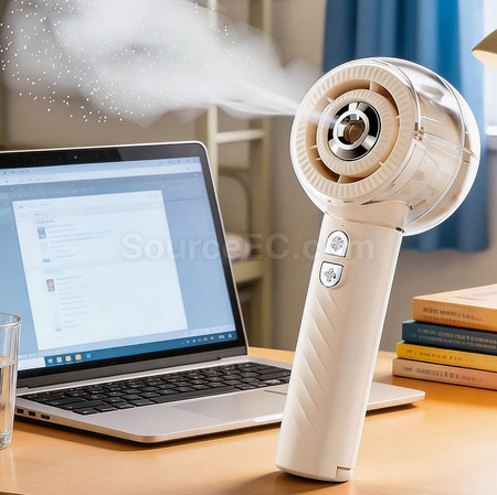 Customization Handheld High-Speed Cooling Spray Fan Promotional Products