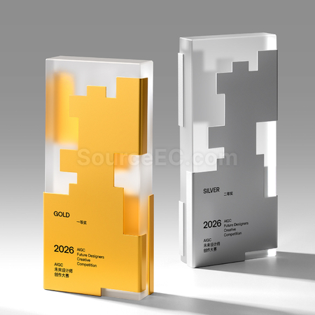 Customization Crystal Metal Trophy Promotional Products