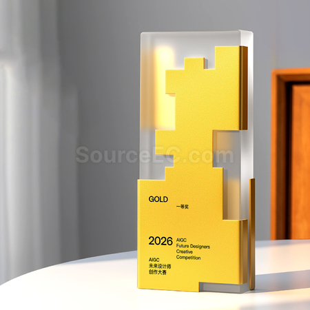 Customization Crystal Metal Trophy Promotional Products
