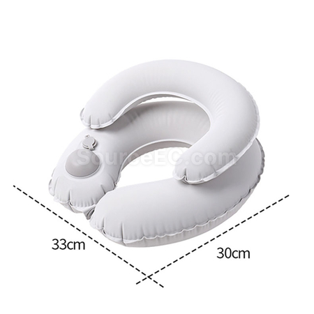 Customization Double-layer inflatable U-shaped pillow Promotional Products