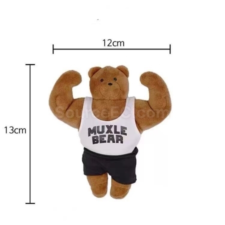 Customization Muscular bear doll keychain pendant Promotional Products