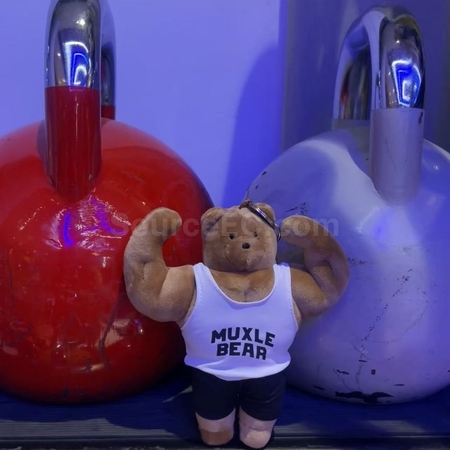Customization Muscular bear doll keychain pendant Promotional Products