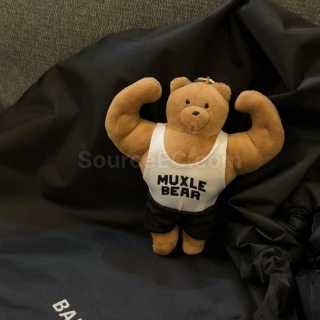 Customization Muscular bear doll keychain pendant Promotional Products