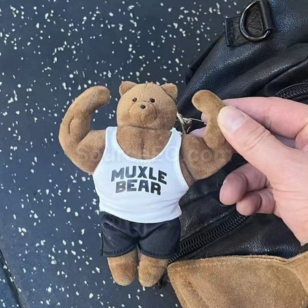 Customization Muscular bear doll keychain pendant Promotional Products