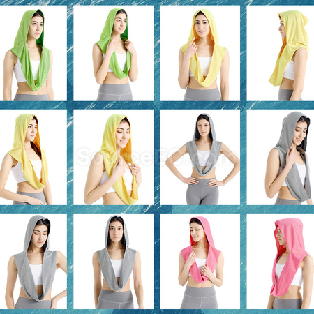 Customization U-Shaped Cool-Feel Hooded Pullover Towel Promotional Products