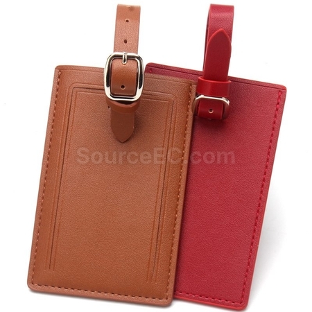 Customization PU Square Luggage Tag Promotional Products