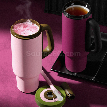 Customization Stainless steel ceramic straw tumbler Promotional Products