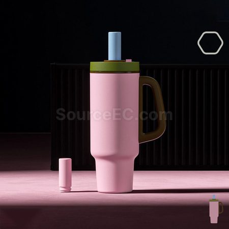 Customization Stainless steel ceramic straw tumbler Promotional Products