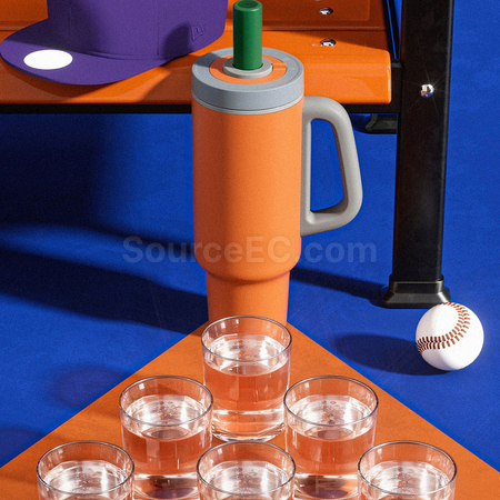Customization Stainless steel ceramic straw tumbler Promotional Products