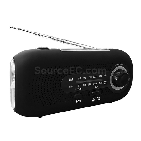 Customization SOS Disaster Prevention Emergency Flashlight Radio Promotional Products