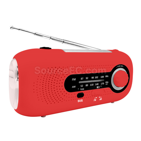 Customization SOS Disaster Prevention Emergency Flashlight Radio Promotional Products