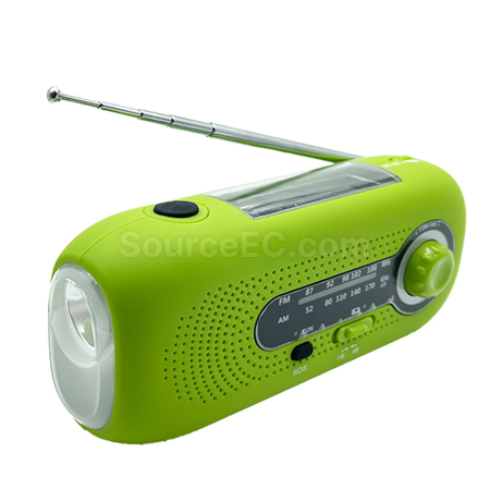 Customization SOS Disaster Prevention Emergency Flashlight Radio Promotional Products