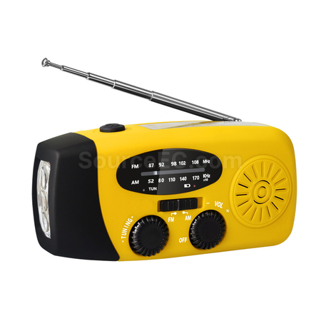 Customization Multifunction Emergency Hand Crank Solar Radio Promotional Products