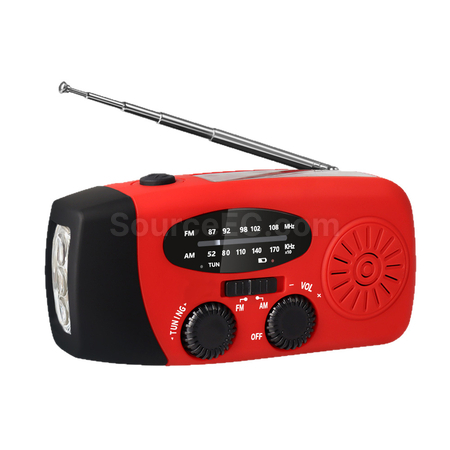 Customization Multifunction Emergency Hand Crank Solar Radio Promotional Products