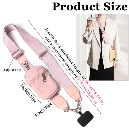 Customization Twill Braided Detachable Phone Wrist Strap/Back Strap Lanyard Promotional Products