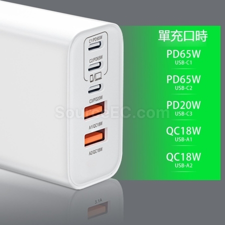 Customization 100W PD GaN Multi-Port Charger Promotional Products