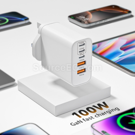 Customization 100W PD GaN Multi-Port Charger Promotional Products