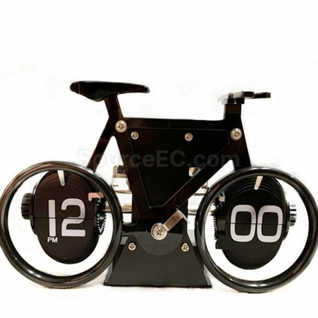 Customization Retro European Bicycle-shaped Flip Clock Promotional Products