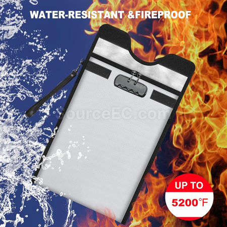 Customization Lockable Fireproof & Waterproof Document Bag Promotional Products
