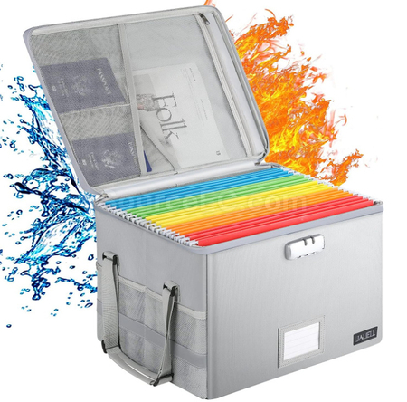 Customization Lockable Fireproof & Waterproof Document Box Promotional Products