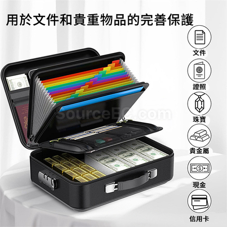 Customization Lockable Fireproof & Waterproof Document Box Promotional Products