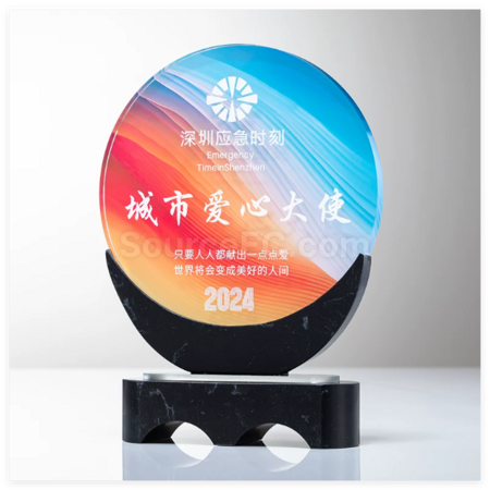 Customization Crystal Marble Trophy Promotional Products