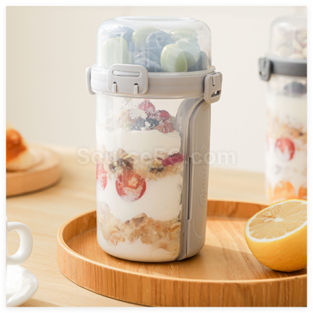 Customization Portable Double-Layer Salad Cup Promotional Products