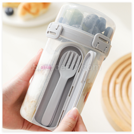 Customization Portable Double-Layer Salad Cup Promotional Products