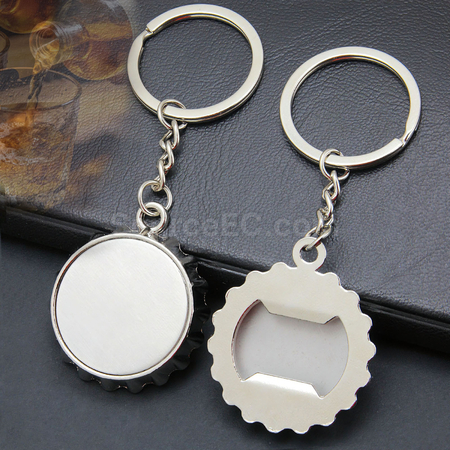 Customization Metal Beer Cap Bottle Opener Key Ring Promotional Products