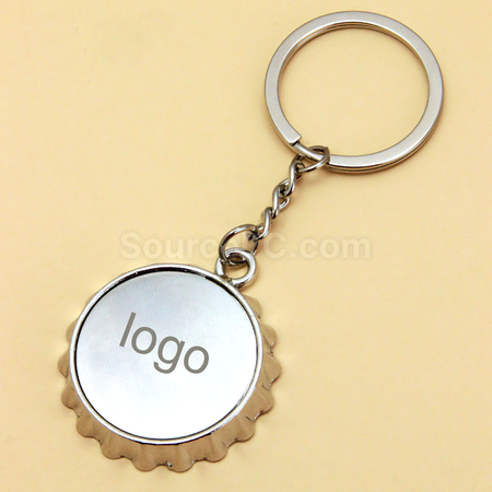 Customization Metal Beer Cap Bottle Opener Key Ring Promotional Products