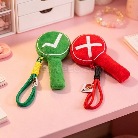 Customization Fluffy Doll Pendant of Right-Wrong Sign Promotional Products